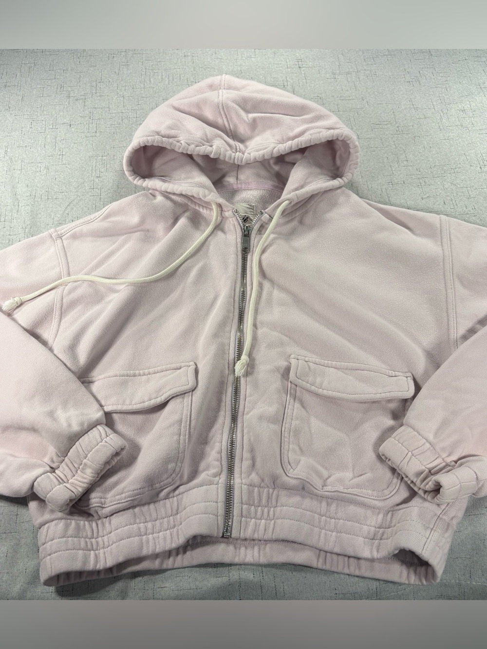 Aerie Light Purple Hooded Zip Jacket